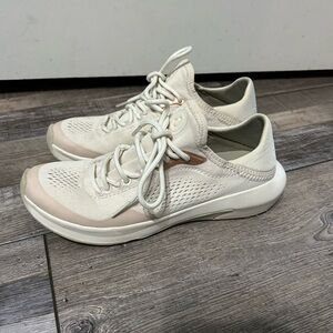 OluKai Women's Athletic Shoes in Cream and Tan